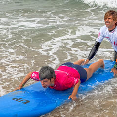 Galeria - Imagem 6 da Utentes participam em iniciativa de Surf Adaptado em Le�a da Palmeira