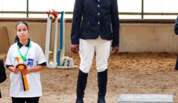 Utente da ALADI conquista medalha de prata em prova de equitao