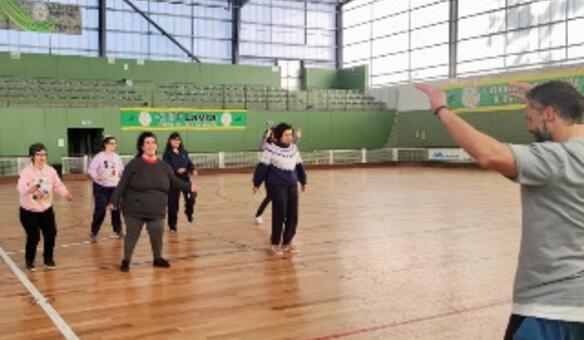 Aula de zumba no CRPF Lavra